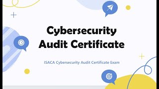 ISACA Cybersecurity Audit Certificate Exam Questions [upl. by Neural]