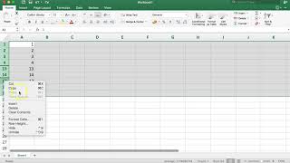 How to unhide all rows in Excel 2018 [upl. by Ehtyaf869]