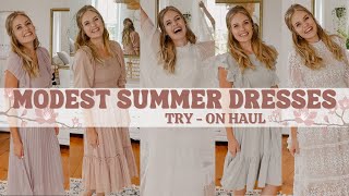 Modest Summer Dresses Haul [upl. by Otsenre996]