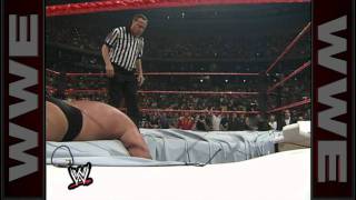 Big Show chokeslams The Undertaker through the ring [upl. by Andri]