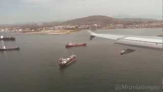 Gibraltar Airport  Exciting Onboard Approach and Landing GIBLXGB  BA A320 [upl. by Devina]