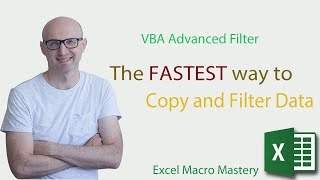 VBA Advanced Filter  The FASTEST way to Copy and Filter Data [upl. by Inacana]