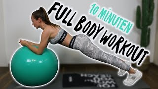 Die besten Übungen mit dem Gymnastikball  Workout ohne Springen amp Fettverbrennung Pur [upl. by Kealey]