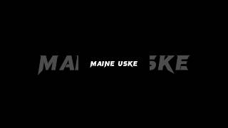 MAINE USKE SHAHAR KO CHORA black screen lyrics song status lyrics love viral song lyric [upl. by Euqinom]