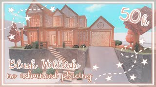 Bloxburg Build  Hillside Blush Family House no advanced placing 50k [upl. by Esaele247]