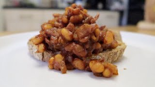 Homemade Smoky Baked Beans on Toast Recipe Classic British Fine Dining [upl. by Hanako]