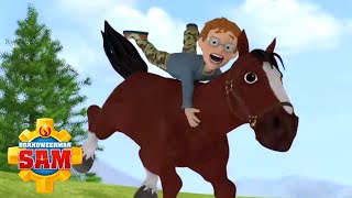 Brandweerman Sam  Wilde Paarden Rennen  Nieuwe Afleveringen  Kinderfilms [upl. by Sands772]