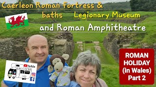 305 Caerleon Castle Roman Fortress and Baths Legionary Museum and Roman Amphitheatre Wales [upl. by Ahsyt]