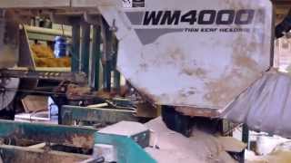 WM4000 Industrial Sawmill in Action  WoodMizer [upl. by Boris175]