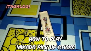 How to play Mikado Pick up Sticks  Tagalog [upl. by Monagan378]