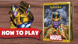 How To Play SPLENDOR MARVEL Review [upl. by Cappella]