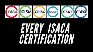 A Look At Every ISACA Certification [upl. by Julia]