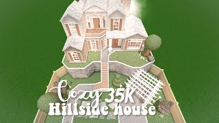 35k Cozy hillside house  Bloxburg speedbuild [upl. by Lhary99]