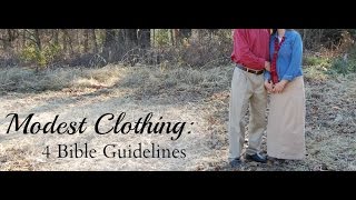 Modest Clothing 4 Bible Guidelines 16 [upl. by Sahc]