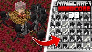 I Built a Wither Skeleton FARM in Minecraft Hardcore 39 [upl. by Ahern]