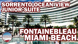 Fontainebleau Miami Beach Hotel Junior Suite Review [upl. by Eilla775]