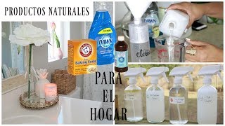 LOS MEJORES PRODUCTOS NATURALES PARA LIMPIAR TU HOGAR [upl. by Aissatsana]