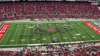 The Ohio State Marching Band Oct 18 halftime show Classic Rock [upl. by Ahsayn883]