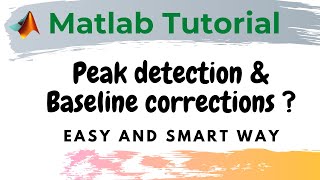 Baseline correction and peak detection in Matlab [upl. by Lewes]