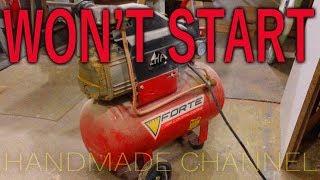 Air compressor wont start  Handmade Channel [upl. by Mag958]