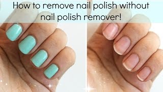 3 Ways To Remove Nail Polish WITHOUT Nail Polish Remover  Viki NailBeauty [upl. by Pattin]