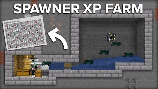 Minecraft Cave Spider Spawner XP Farm  Super Easy Design [upl. by Girardo]