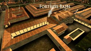 Animation of ancient Roman Fort in Caerleon Wales [upl. by Addiel]