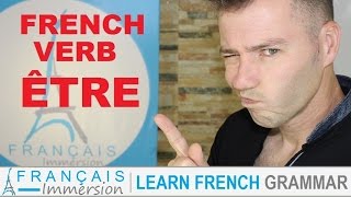 ETRE Conjugation amp Meaning to be present tense  FUN Learn French Verbs with Fun [upl. by Anayaran]