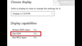 How to Enable HDR in Windows 10 [upl. by Tengdin]