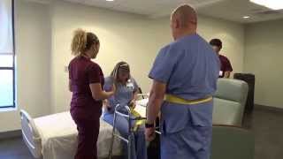 Physical Therapy Transfer Training  How To Transfer From Wheelchair To Bed [upl. by Dugaid]