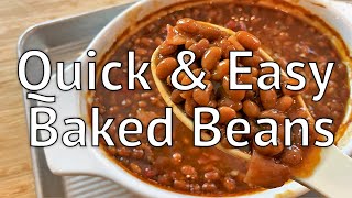 Quick amp Easy Baked Beans  Chef Lorious [upl. by Lucienne]