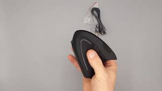 Souris sans Fil Rechargeable Silence Click Wireless Mouse Optique Verticale Ergonomique [upl. by Jehiel]