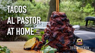 Homemade Beef Tacos Al Pastor Recipe  Grill Setup [upl. by Murtha221]