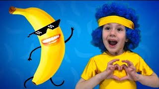 Banana  WOW Sesha family Kids Songs [upl. by Anikes]