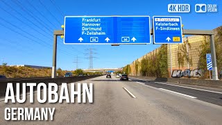 Scenic Drive Autobahn A3 No Speed Limit  🇩🇪 Germany 4K HDR Driving Tour [upl. by Shelli]