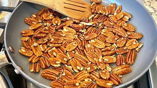 TOASTED PECANS In 5 Minutes [upl. by Anrim]