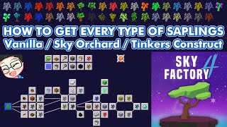 Skyfactory 4 Complete Tree Progression Tutorial [upl. by Halak609]