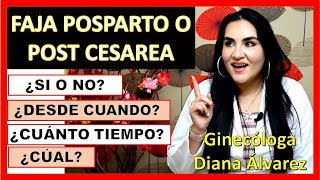 FAJAS POSTPARTO O CESAREA POR GINECOLOGA DIANA ALVAREZ [upl. by Lovett]