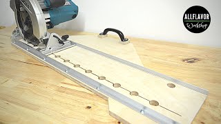 How To Make a Circular Saw Guide  DIY Circular Saw Track [upl. by Aelc921]