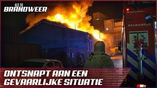 MEGA GROTE industriële brand  Als de Brandweer [upl. by Allevon]