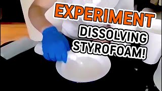 EXPERIMENT  Dissolving styrofoam [upl. by Epotimet]