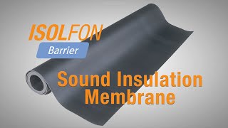 ISOLfon Barrier  Sound Insulation Membrane [upl. by Jauch]