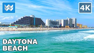 4K Daytona Beach Florida USA  Spring Break Walking Tour Vlog amp Vacation Travel Guide 🎧 Binaural [upl. by Consuelo391]