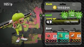 Splatoon 2  Turf War  Reaching Level 42 Star [upl. by Ardied]