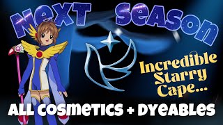 BETA NEXT SEASON  ALL Cosmetics So Far  Dyeing Items Celestial Capes  Pretty Wings Beta Update [upl. by Coleen]