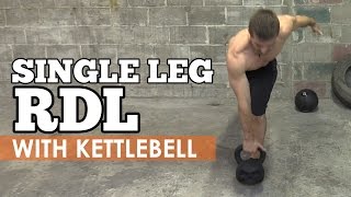 How to do Single Leg RDL with Kettlebell Romanian Deadlift [upl. by Claiborn]