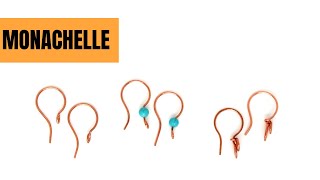 Come fare monachelle per orecchini  tutorial wire [upl. by Aniloj]