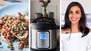 HOW TO COOK BEANS IN THE INSTANT POT [upl. by Etnauq]