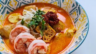 Laksa Nyonya  Katong Laksa Recipe  Corebees Kitchen [upl. by Baggs]