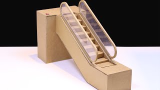 How To Make Escalator From Cardboard DIY Escalator [upl. by Gnilrac]